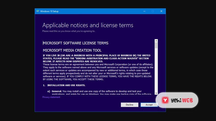 Windows 10 Update Yehiweb