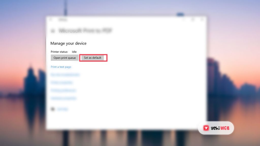 Set As Default Printer For Microsoft Publisher - Yehiweb