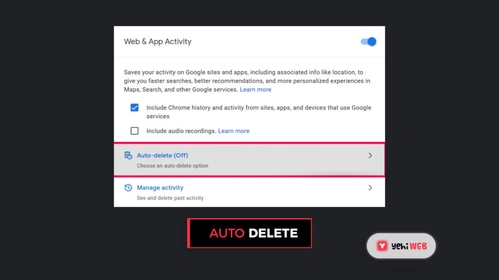 Auto Delete Yehiweb