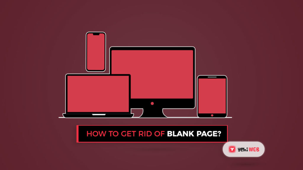 How to get rid of the about blank page Yehiweb