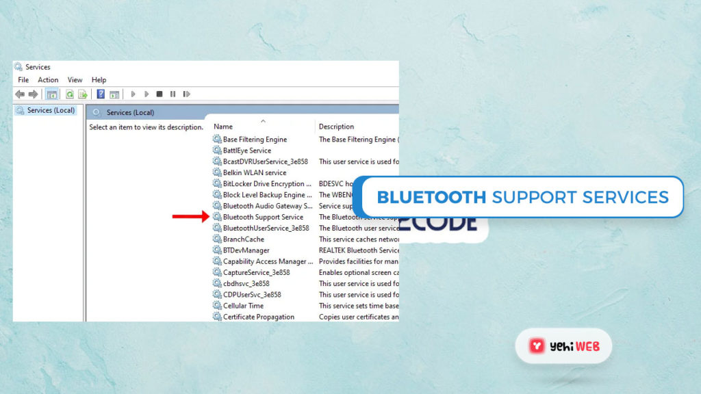 bluetooth support services yehiweb