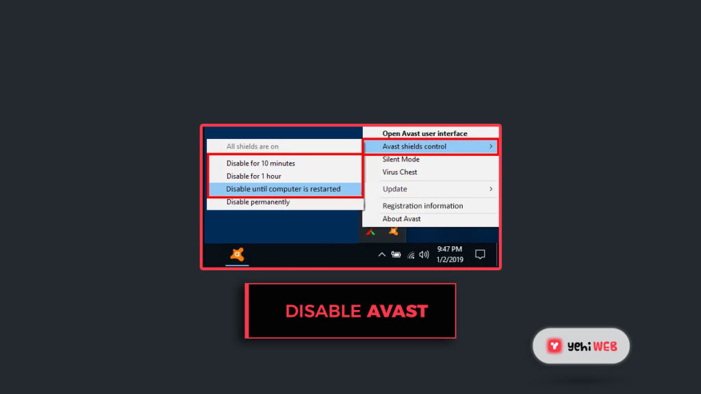 mark of the ninja avast error message