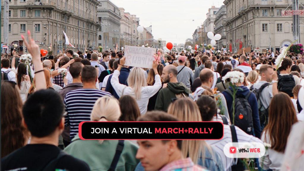 join a virtual march rally Yehiweb Celebrate Earth Day 2021