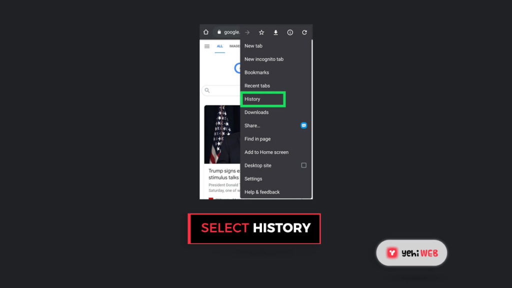 select history yehiweb