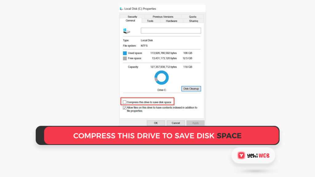 Compress This Drive to Save Disk Space Yehiweb