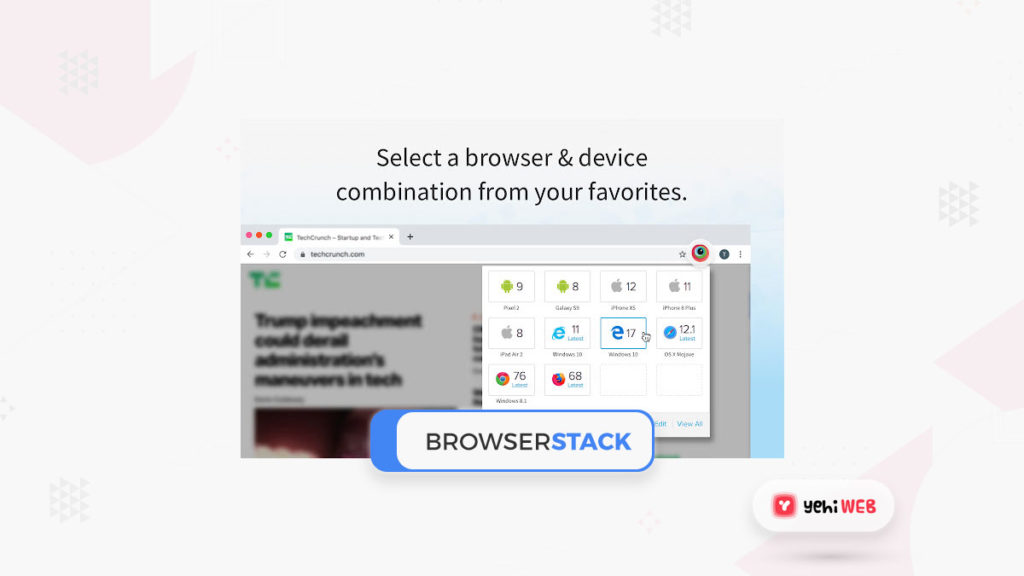 browser stack yehiweb