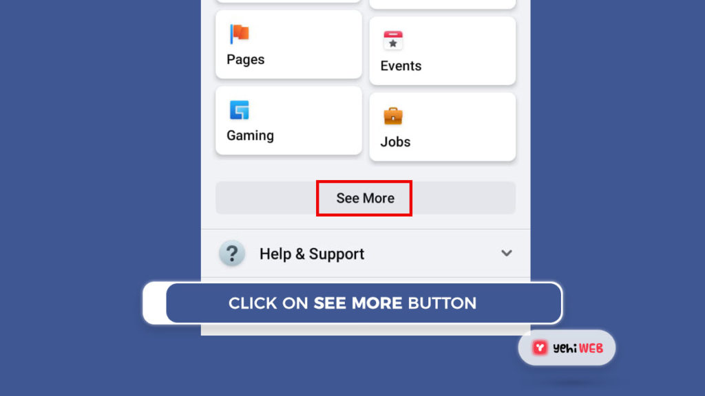 click on see more button facebook yehiweb