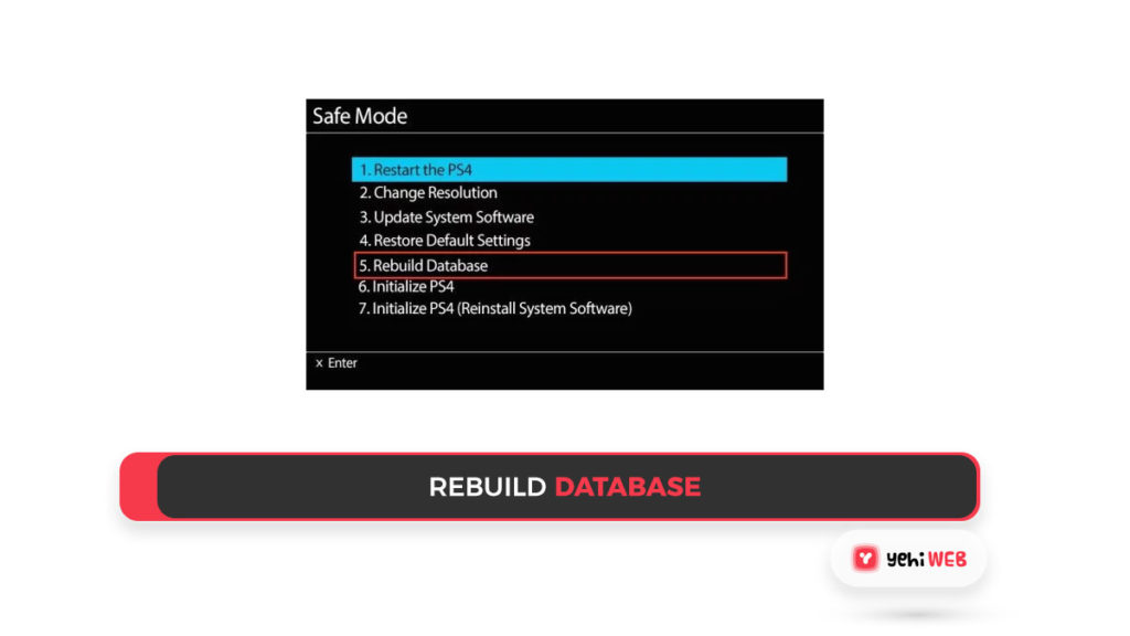 rebuild database Yehiweb