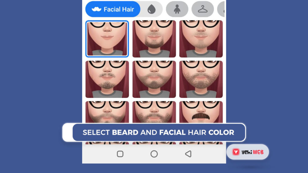 select beard and facial hair color facebook yehiweb