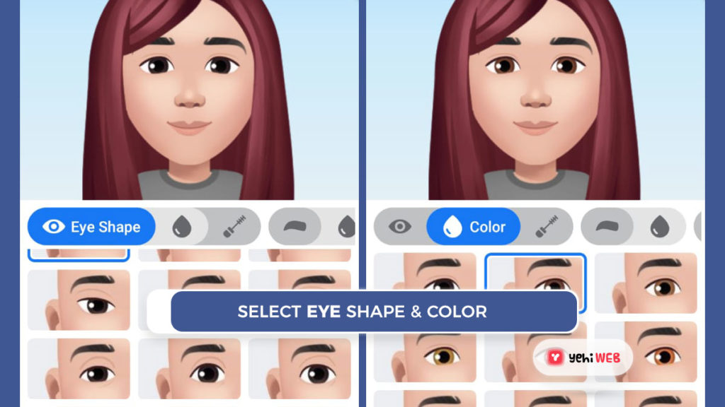 select eye shape shape and color facebook yehiweb