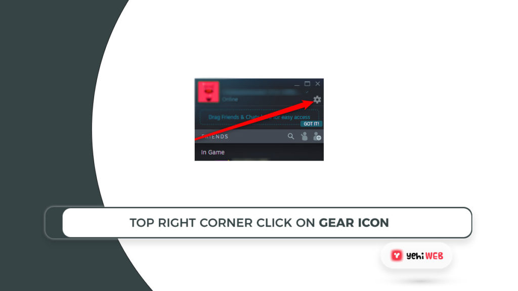 top right corner click on gear icon Yehiweb