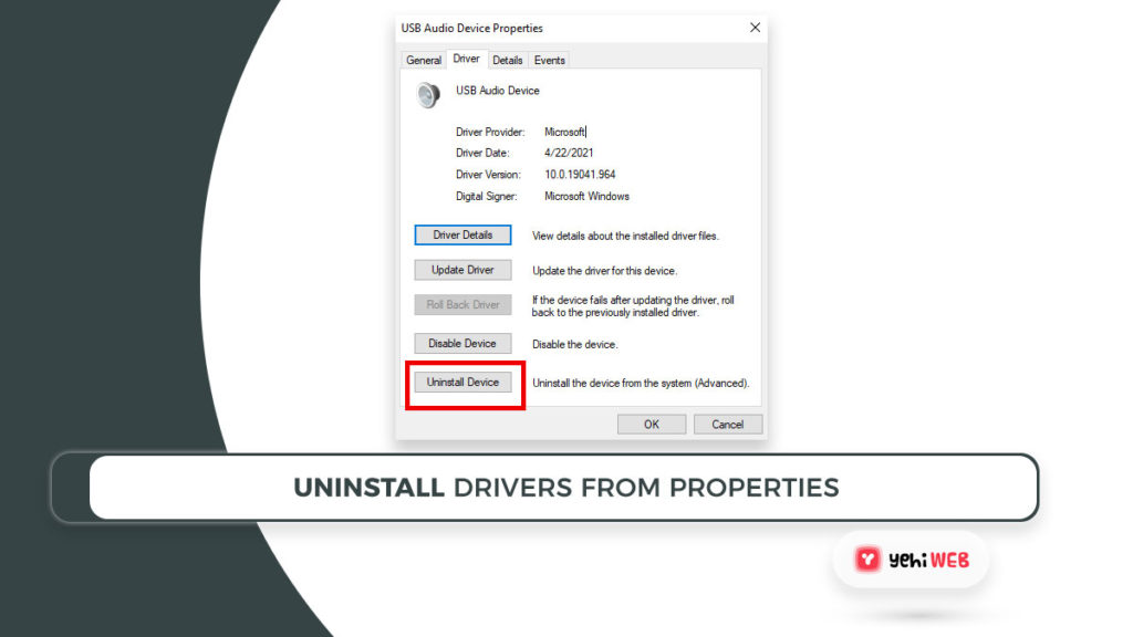 uninstall driver from properties yehiweb