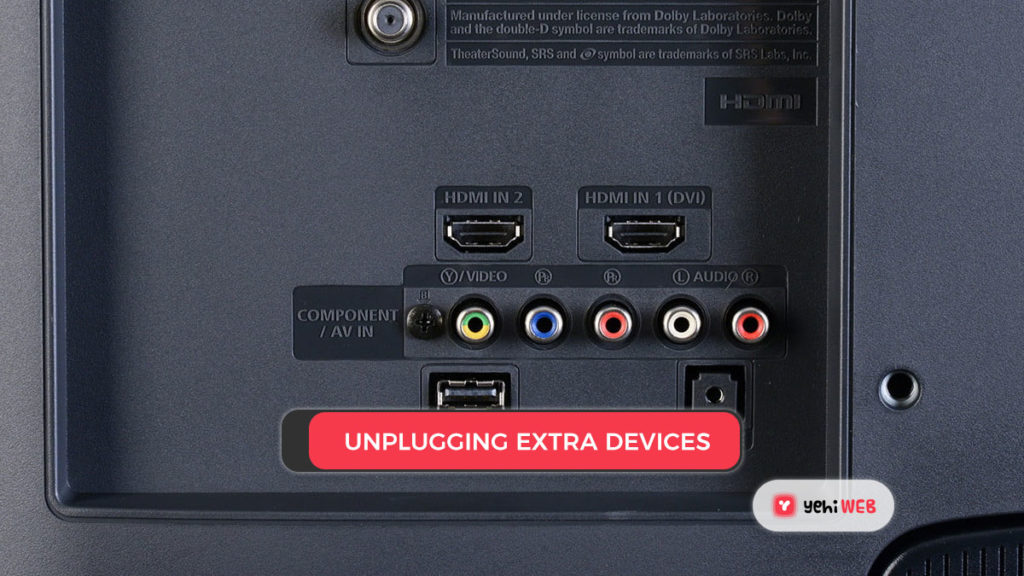 unplugging extra devices yehiweb