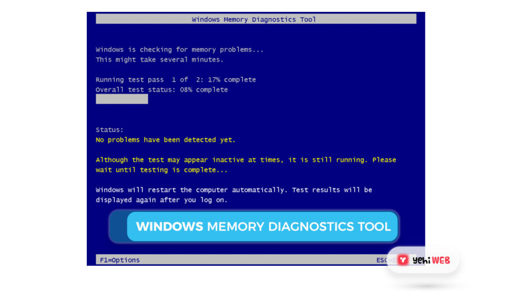 windows memory diagnostics tool Yehiweb