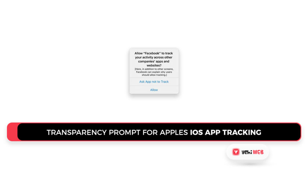 Transparency prompt for Apples iOS app tracking Yehiweb