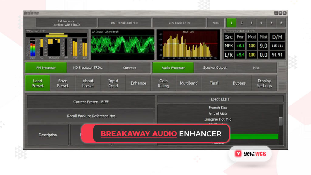 breakaway audio enhancer yehiweb