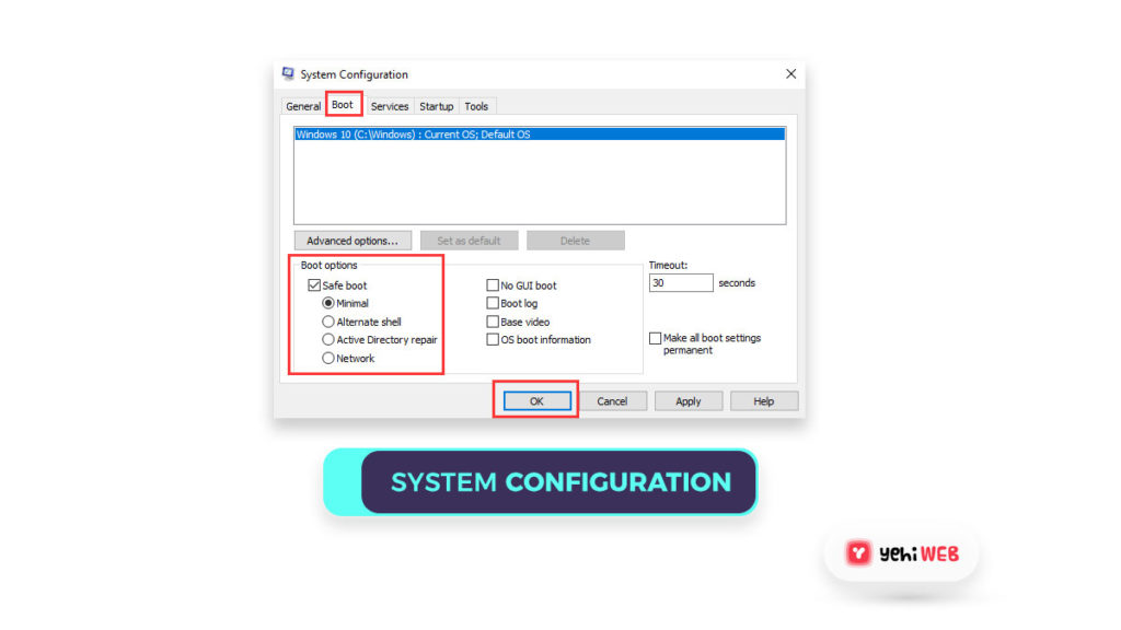 system configuration yehiweb