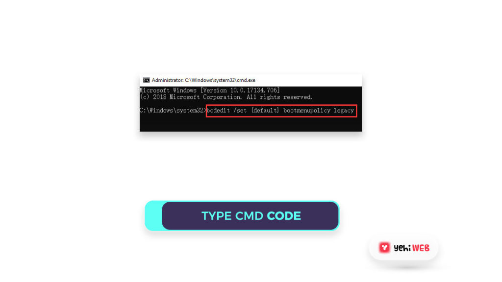 type code cmd yehiweb