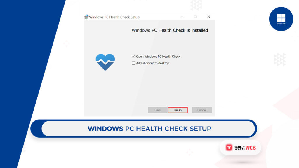 Windows pc health check setup Yehiweb