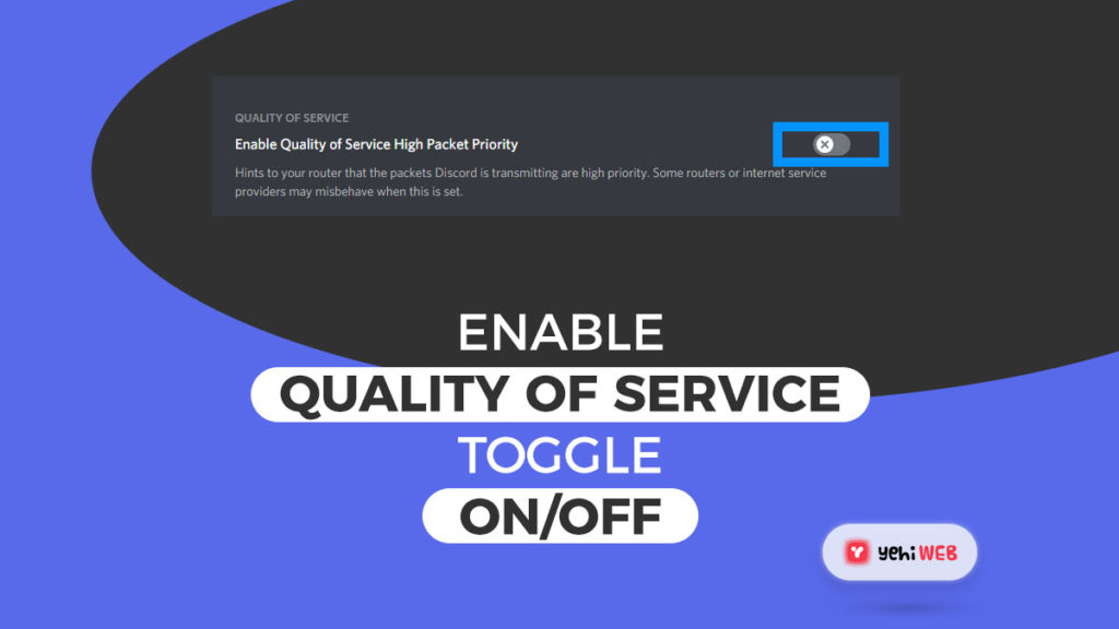 enable quality of service toggle on off yehiweb