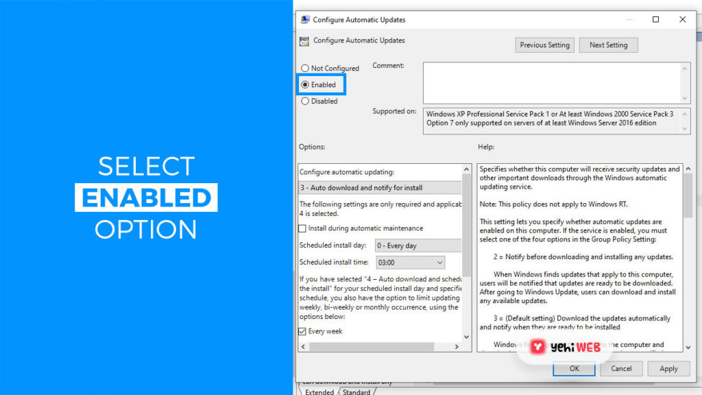 select enabled option yehiweb