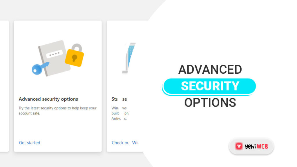advanced security options yehiweb