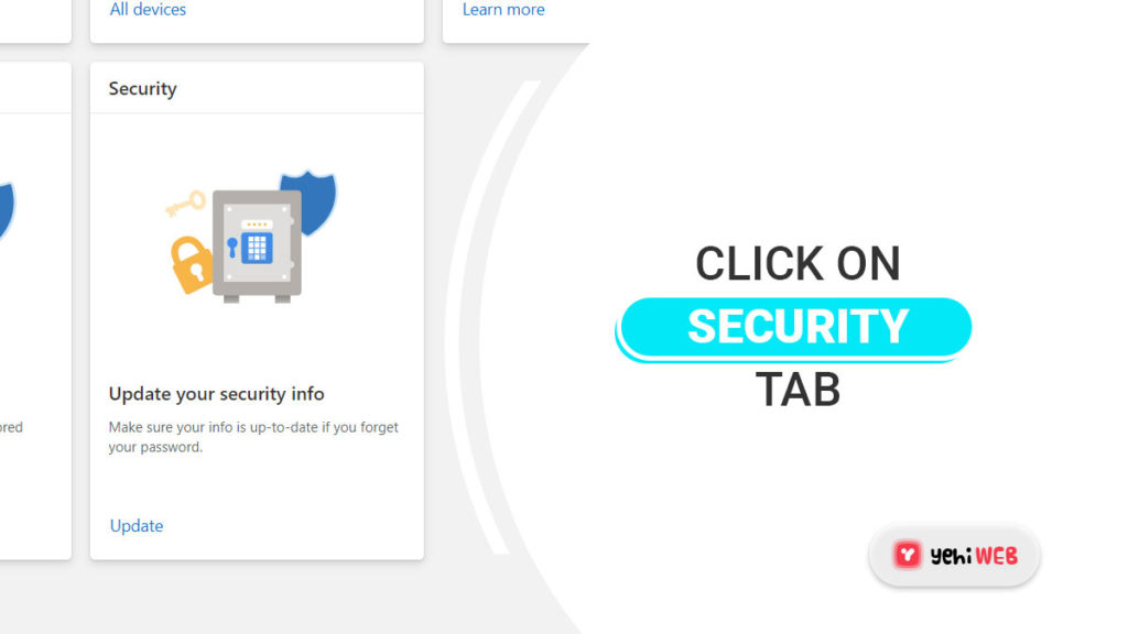 click on security tab yehiweb