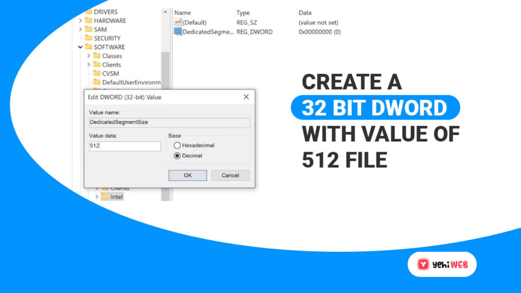 create a 32 bit dword with value of 512 file yehiweb