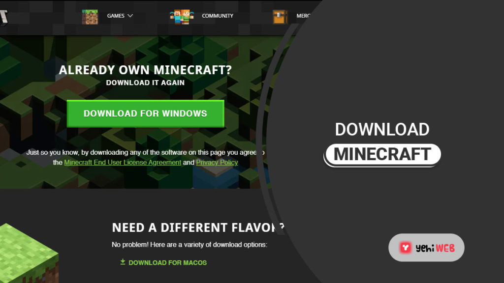 download minecraft yehiweb