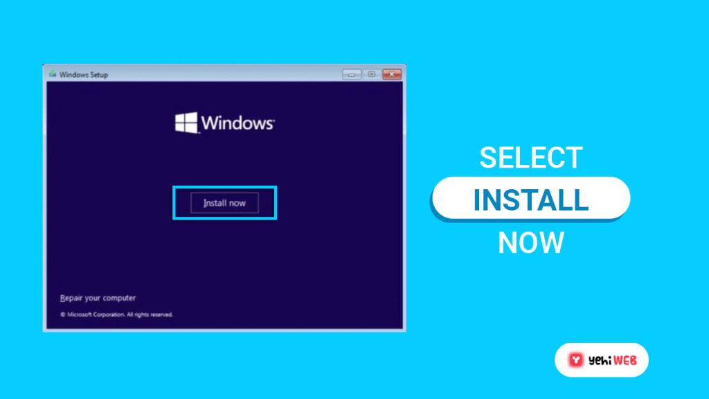 select install windows 11 yehiweb