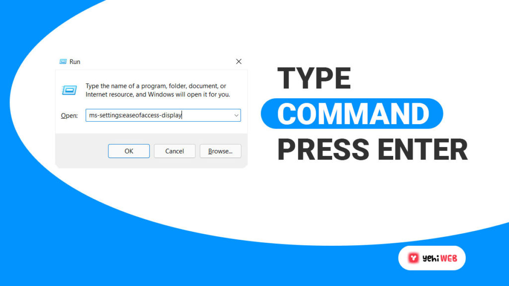 type command press enter yehiweb