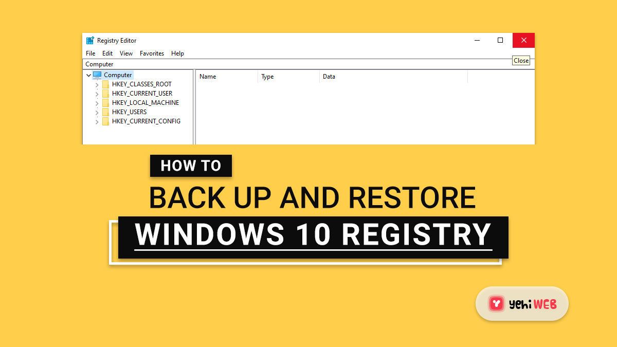 How to Back Up and Restore Windows 10 Registry