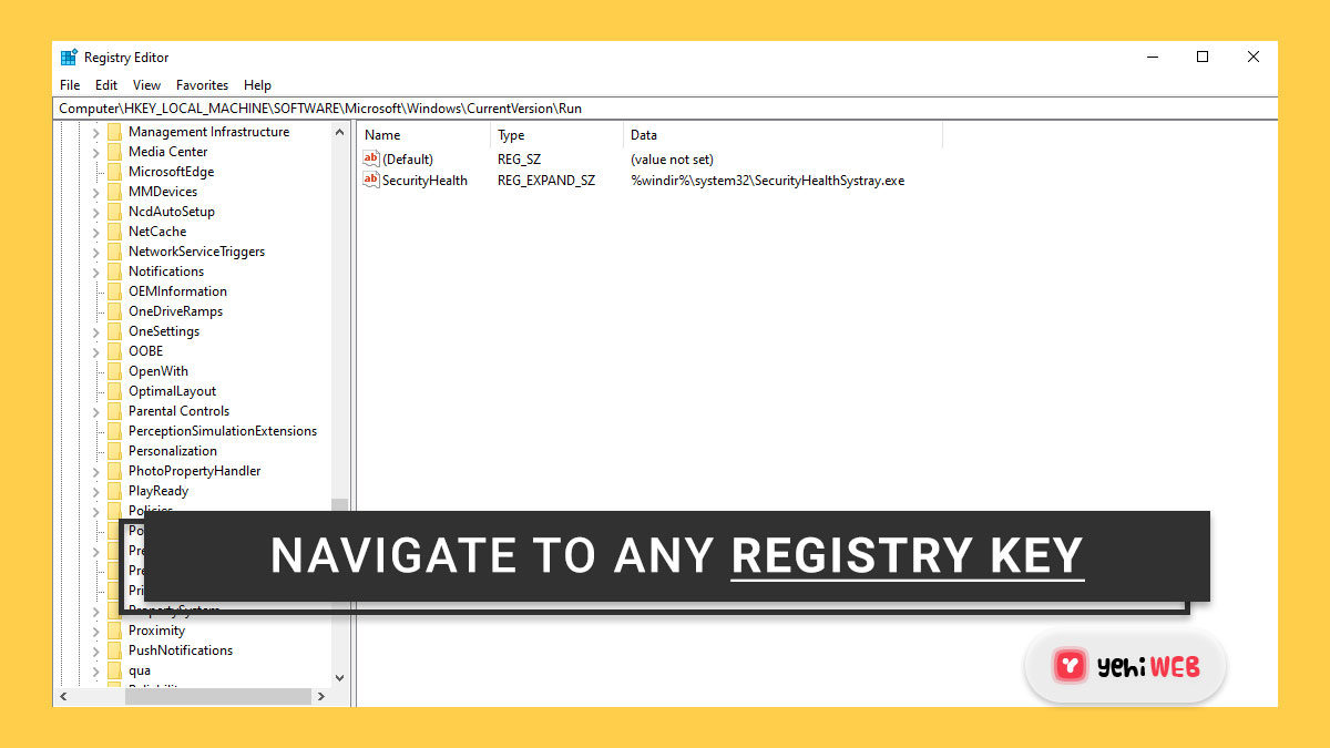 How to use Registry Editor to navigate to any Registry key with a single click