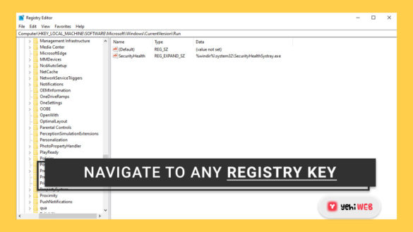 How to use Registry Editor to navigate to any Registry key with a single click yehiweb
