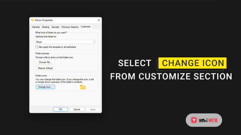 How To Change The Icons Of Folders In Windows 11 | Yehi Web