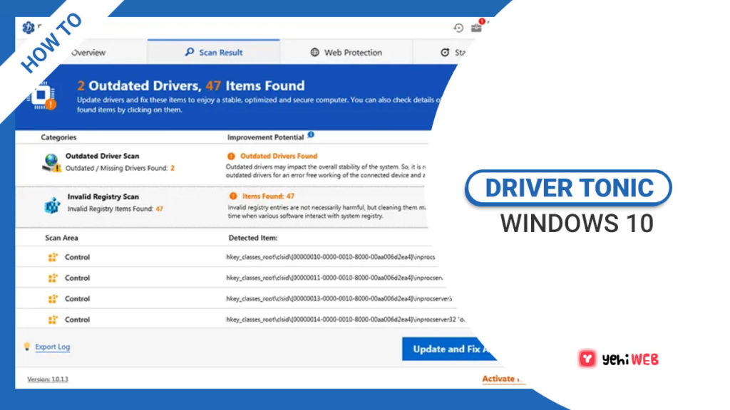 what is driver tonic yehiweb