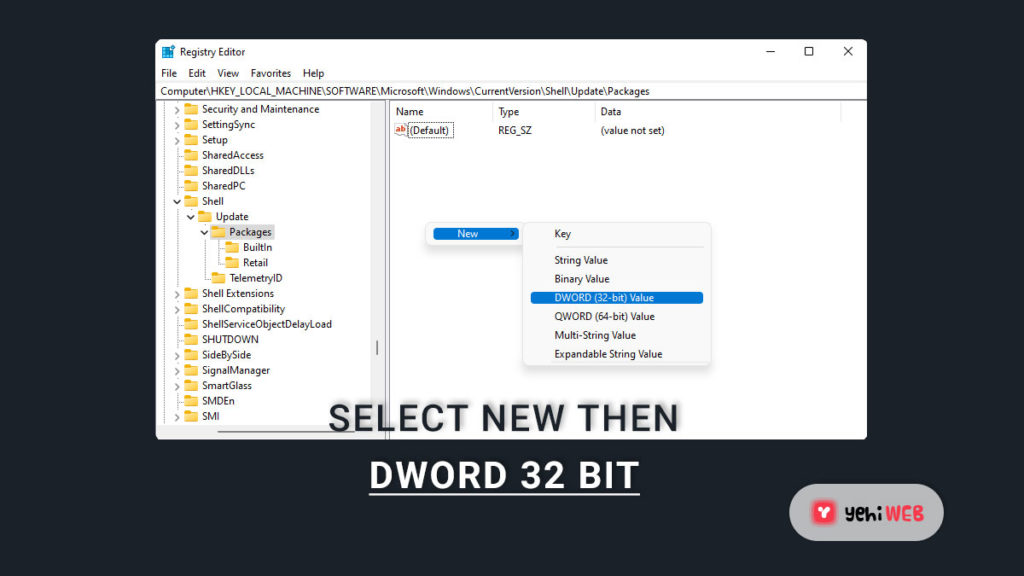 select new then dword 32 bit yehiweb