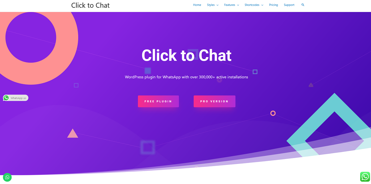 Click to Chat landing page