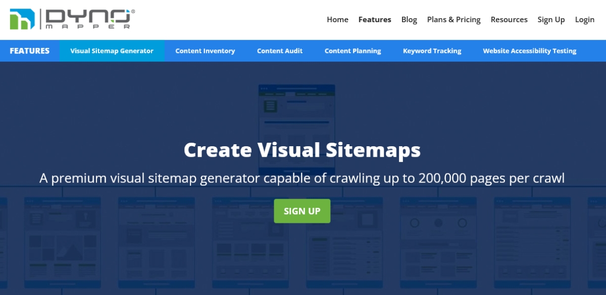Dyno Mapper Tool Landing Page