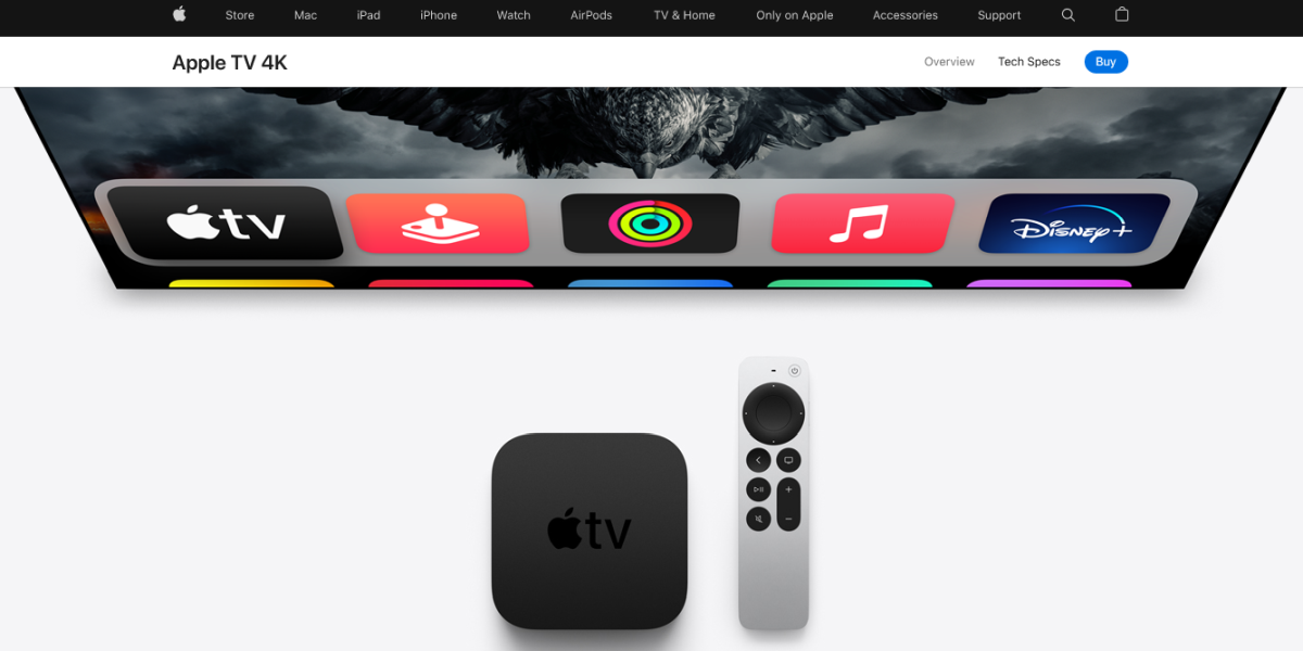 Apple TV Landing Page